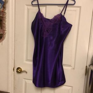 Purple silky feeling nightgown